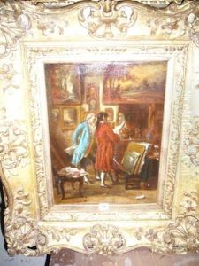 Le Cabinet Du Collectionneur by Jean Charles Meissonier