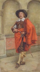 A Dashing Cavalier by Jean Charles Meissonier