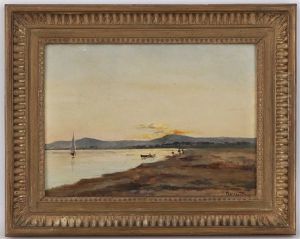Bord De Lac by Joseph (Francois Xavier) Meissonnier
