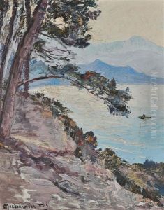 Cote D'azur by Joseph (Francois Xavier) Meissonnier