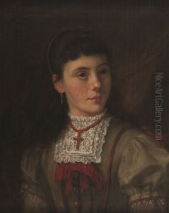 Portrait Einer Jungen Dame by Ernst Meister