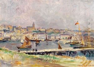 Port De Boulogne by Charles De Meixmoron De Dombasle