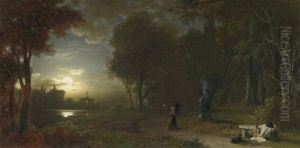 Vollmondnacht Im Park by Ludwig Meixner