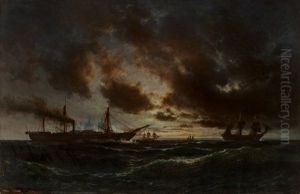 Ships In A Rough Sea, 1859
