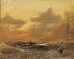 Evening Sun Over The Sea