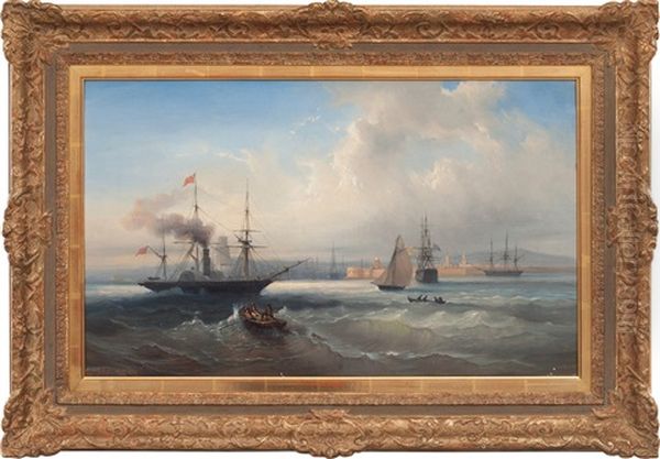 Ships Off The Coast Of France - view 1