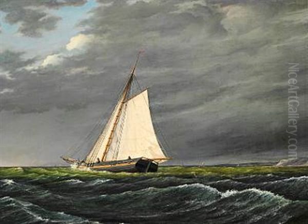 Sailing Boats Under A Dark Sky - view 1