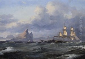 Stormy Sea by Daniel Hermann Anton Melbye