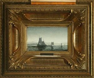Fishing Boats In The Channel by Daniel Hermann Anton Melbye