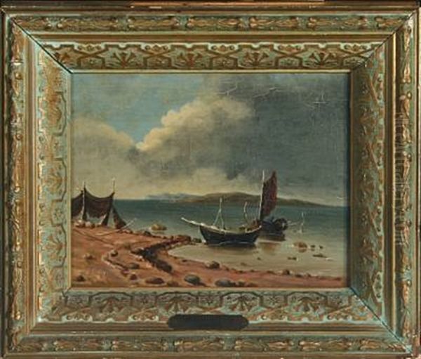 Coastal Scenery With Smal Boats - view 1