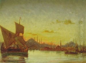 Skibe I Istanbuls Havn, Aften Skibe I Istanbuls Havn, Aften