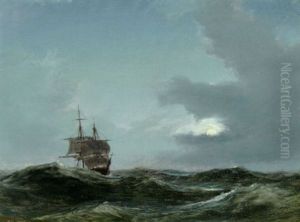 Sejlskib I Maneskin Pa Havet Sejlskib I Maneskin Pa Havet