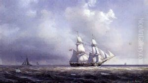 Sejlskibe Pa Havet Sejlskibe Pa Havet