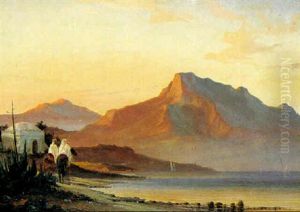 Kystparti. Nordafrika by Daniel Hermann Anton Melbye