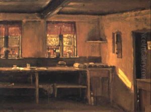 Marine Med Lodsskib Udfor Norges Kyst by Daniel Hermann Anton Melbye