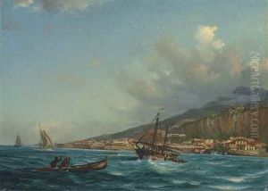 Off Caracas, Venezuela by Fritz Siegfried George Melbye
