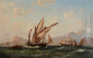 Shipping Off Alicante by Vilhelm Melbye