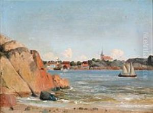 View From Larvik, Norway by Vilhelm Melbye