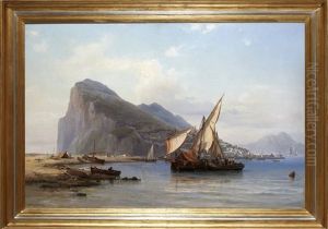 Fiskebat Vid Gibraltar Sund