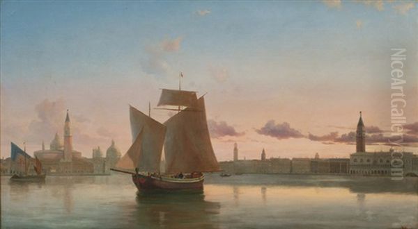 Sailing Ships Off Venice - view 1