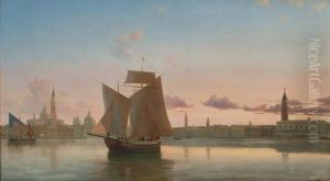 Sailing Ships Off Venice