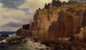Kyst Ved Cornwall by Vilhelm Melbye