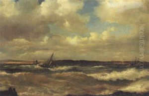 Marine Med Sejlskibe by Vilhelm Melbye