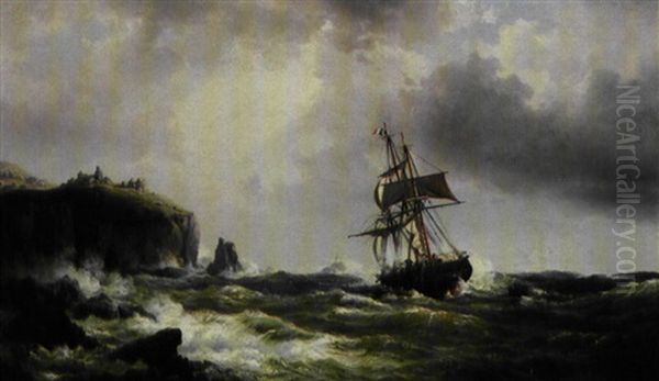 Ships In Distress Off The Lands End, Cornwall - view 1