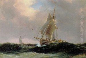 Sejlskibe Pa Havet, Aftenstemning Sejlskibe Pa Havet, Aftenstemning