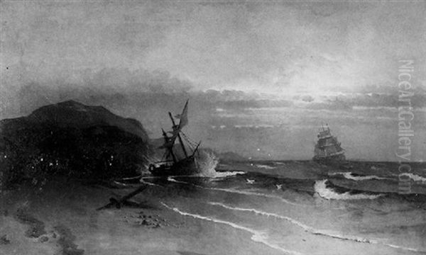 Hulk On The Shore, Sunset - view 1