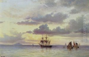 Udsigt Fra Korsor Mod Storebaelt by Vilhelm Melbye