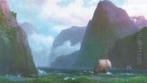...schollan Rock...to Romsdal Fjord by Vilhelm Melbye