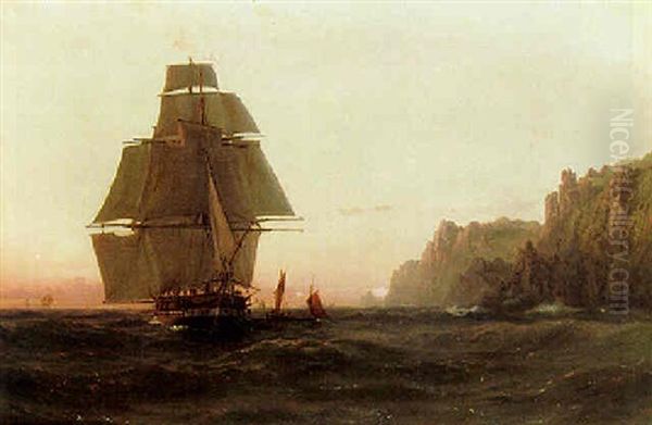 Marine Med Sejlskib, Antagelig Udfor Gibraltar - view 1