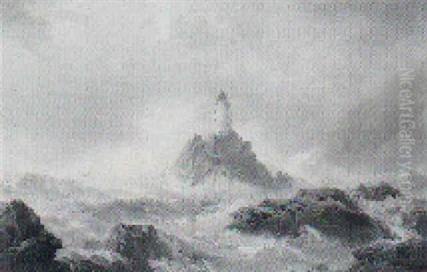 Hardt Vejr Ved Longships Lighthouse Lands End, England - view 1