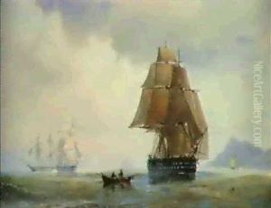 Engelske Krigsskibe Under Island
