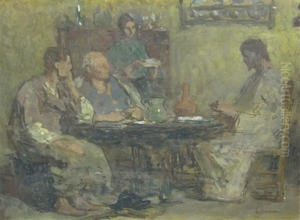 A Study For The Supper At Emmaus - view 1
