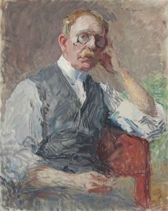 Portrait Of A Man by Gari Julius Melchers