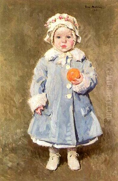 Child With An Orange - view 1