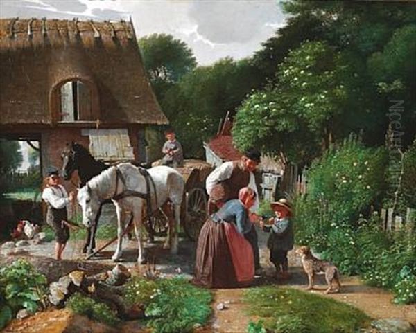 Returning From The Marketplace - view 1