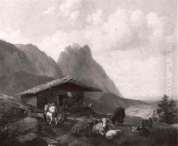 Almhutte Im Gebirge - view 1