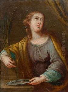 Die Heilige Lucia. by Jacopo Zanguidi, Called Jacopo Bertoija