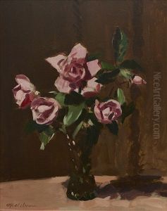 Still Life Roses by Duncan Max Meldrum