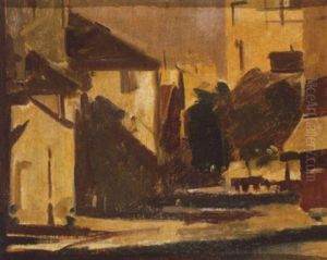 Street Scene In Paris, Clamart by Duncan Max Meldrum