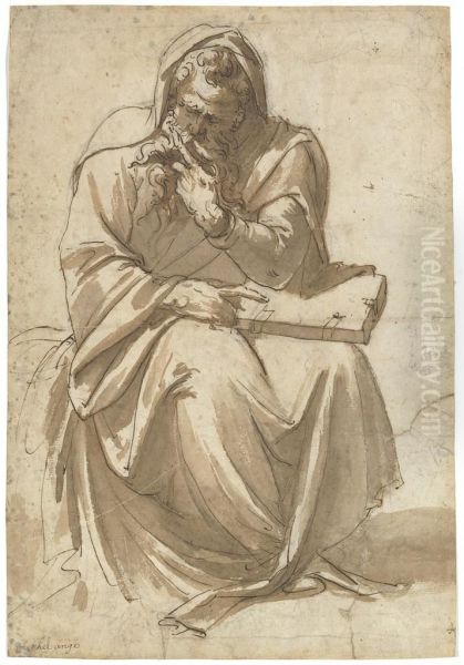 A Seated Evangelist - view 1