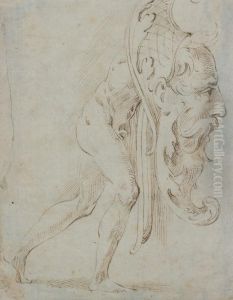 Etude De Masque by Jacopo Zanguidi, Called Jacopo Bertoija