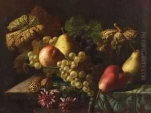 Ornate Still Life With Fruit by Luis Melendez