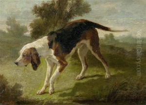 Der Jagdhund by Joseph Urbain Melin