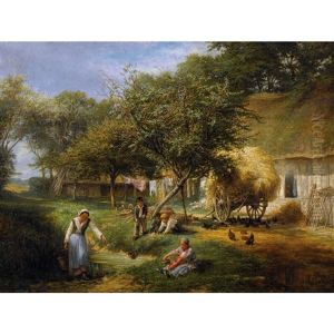 Landleben by Lucien-Etienne L. Melingue