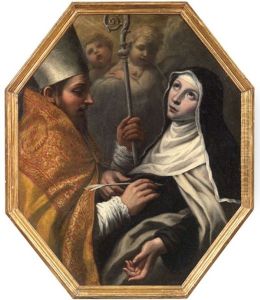 Santa Maria Maddalena Dei Pazzi E Un Santo Vescovo