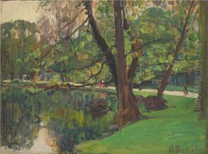Laghetto Nel Parco by Mario Bertola